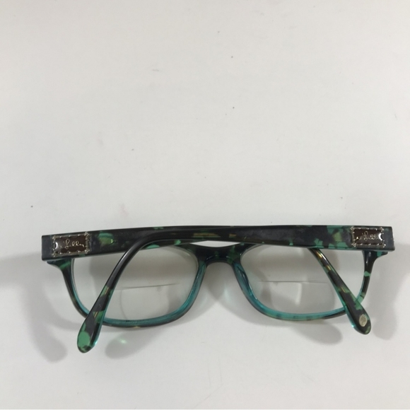 Lilly Pulitzer Alexi glasses frames Tortoise Aqua - Picture 2 of 10